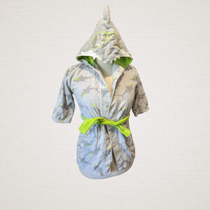 Saint Eve Hooded Shark Terrycloth Robe Size S 5/6